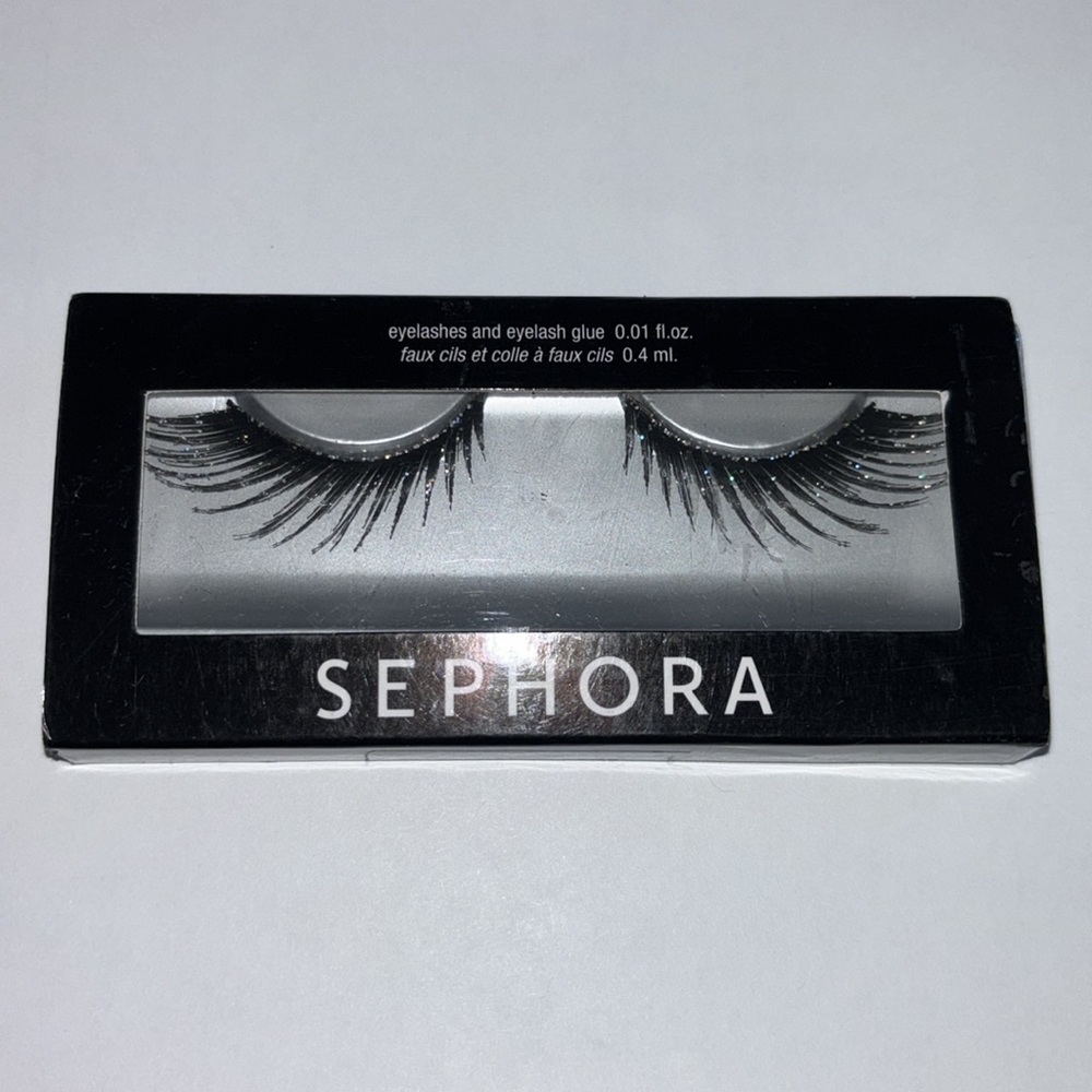 Sephora Black False Eyelashes with Glitter